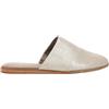 TOMS Women's Jade Mule, Champagne Metallic Suede, 38.5 EU