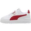 PUMA Shuffle Downtown Lo JR Sneaker, White-Candy Apple Gold, Taglia 38, Puma Bianco Candy Apple PUMA Oro, 6 UK