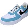 Nike HJ9571-400 Nike Air Force One '07 Donna, Denim Turq/Black-White-Cyber EU 38.5