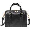 Fossil Donna Carlie Satchel, Nero, 25.4cm L x 13.97cm W x 20.32cm H