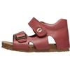 FALCOTTO BEA-Sandali in pelle con fibbia e strappo, Rosso 23