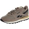 Reebok Unisex Classic Leather Sneaker, Gritty Grey/Washed Black/Energy Red, Gritty Grey Washed Black Energy Red, 42 EU