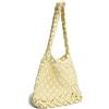 PIECES, Pcganna Crochet Shopper Donna, French Vanilla, taglia unica