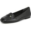 Vionic Hayes Womens Wide Fit Arch Support Ballet Flats, Pelle Nera, 3.5 UK Wide