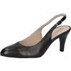 CAPRICE Décolleté Slingback da Donna in Pelle Eleganti, Nero (Black Nappa), 38,5 EU