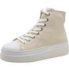 Tamaris Damen 1-25206-42, Stivali a metà Polpaccio Donna, Avorio, 36 EU
