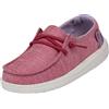 HEYDUDE Hey Dude Wendy Youth Moc Toe Shoes, Rosa Scintillante, 33 EU