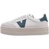 victoria Sneaker Barcelona Ciclista Effetto Pelle & Piattaforma & Punta in Crosta di Pelle 1092169 per Donna