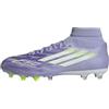 Adidas Donna F50 SPARKFUSION League W Mid Firm Ground/Artificial Ground Football Boots, Violet Tone/Lucid Lemon/Purple Rush, 46 2/3 EU
