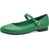 MARCO TOZZI Ballerine da Donna vegane con Cinturini Color Verde (Green) 38 EU