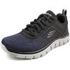 Skechers Track RIPKENT - Sneaker, Navy Mesh/Black Trim,