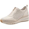 MARCO TOZZI Donna Sneaker morbida Feel Me soletta estraibile morbida fodera interna Vegano Moderno, beige (CREAM COMB), 41 EU
