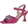 CAPRICE Sandali con tacco da donna in pelle con cinturino, Lilla (Fuchsia Suede), 39 EU