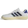 Adidas Uomo COURTBLOCK Shoes, Crystal White/Core Black/Team Royal Blue, 39 1/3 EU