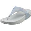 FitFlop Women's Lulu Crystal Embellished Toe-Post Sandals, Blu, 43 EU