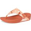 Fitflop Lulu Flowerz Leather Toe-Post Sandals, Sandali Donna