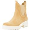 Tommy Hilfiger Donna Stivaletti Chelsea Flag Mid Heel in pelle Scamosciata, Verde (Classic Khaki), 40