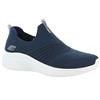 Skechers Ultra Flex 3.0 Classy Charm, Scarpe da ginnastica Donna, Navy Knit Trim, 38.5 EU