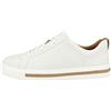 Clarks Un Maui Lace Womens White Leather, 3.5