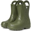 Crocs Handle It Rain Boot T, Stivali Unisex - Bambini e Ragazzi, Verde Militare, 19/20 EU