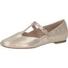 CAPRICE Slip-on da Donna in Pelle con Fibbia, Oro (Offwh/Lt Gold), 36 EU
