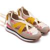 GIOSEPPO Sneakers Beige Tipo Espadrillas con Zeppa per Donna coinches