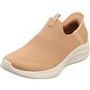 Skechers Ultra Flex 3.0 Cozy Streak, Sneaker Donna, Tan Knit Trim, 36.5 EU