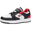 KangaROOS K-CP Ollie Ev, Scarpe da Ginnastica, Jet Black Fiery Red, 31 EU