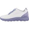 Geox Girl's D Spherica Sneaker, off White Lt Violet, 6 UK