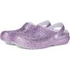 Crocs Classic Lined Chunky Glitter Clog T, Zoccoli Unisex - Bambini e Ragazzi, Luna Viola, 24/25 EU