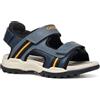 Geox J BOREALIS BOY A - Sandalo Bambino, Navy/Orange,