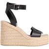 Calvin Klein Wedge Espad 70 Embl Lth Hw0hw02897 Espadrillas ZeppaDonna