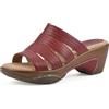 WHITE MOUNTAIN Scarpe Valora Sandalo Zoccoli Donna, Rosso/Tessuto, 39 EU