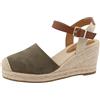 TOM TAILOR 7490730001, Sandali con Zeppa Donna, Cachi, 37 EU