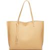 Dreubea - Borsa a tracolla da donna in morbida pelle sintetica, borsa tote, a spalla, a mano, con nappa, di grande capacità, Ottone anticato., Taglia unica