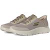 Skechers Uomo Go Walk Flex Netro Slip-In ALLENATRICE, Taupe Textile/Synthetic, 45.5 EU