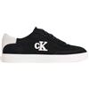 Calvin Klein Donna Sneakers Profilo Basso Low PRO in Pelle Scamosciata, Nero (Black/Bright White), 39