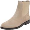 Tommy Hilfiger Donna Stivaletti Chelsea Flag Suede Piatti, Beige (Beige), 36