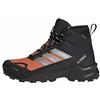 Adidas Uomo Terrex Skychaser AX5 Mid Gore-Tex Climawarm+ Hiking Shoes, Core Black/Silver Met./Semi Impact Orange, 48 EU