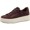 Tamaris Comfort Sneaker da Donna con Plateau con Cerniera a Taglio Basso