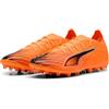 PUMA Scarpe da Calcio Unisex Ultra 6 Match MG, Heat Fire PUMA Black Glowing Red, 44.5 EU