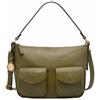 Fossil Jolie, borsa a tracolla in pelle o pelle scamosciata marrone per donna