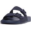 Fitflop Iqushion Two-bar Buckle Slides, Sandali a ciabatta Donna, Blu Scuro, 36 EU
