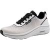 MARCO TOZZI Uomo Sneaker Leggero Soletta Estraibile ottimale distribuzione del Peso Elastica Allacciatura Moderno, Bianco (White Comb), 43 EU