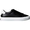 Calvin Klein Donna Sneakers con Suola Preformata Lace-Up in Pelle, Nero (Black/Bright White), 42