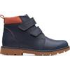 Clarks Heath Strap Kcombat - Stivali da ragazzo, Marina Militare, 10.5 UK Child
