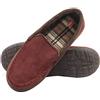 Hanes Mocassino da uomo con suola in memory foam per interni ed esterni, protezione dagli odori, Borgogna, Large