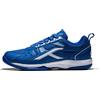 HUNDRED Raze Kids/Junior Non-Marking Professional Badminton Shoes (Blue/White, UK 1/US 2/EU 35) | Polyester Upper, Rubber Sole | Indoor Tennis, Squash, Table Tennis, Basketball & Padel
