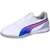 PUMA King Match It, Soccer Shoe Unisex - Adulto, Puma White Bluemazing Flat Light Gray, 44.5 EU