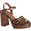 EL CABALLO Scala, Sandali estive con Tacco-Scarpe Donna Eleganti comode, Marrone, 41 EU